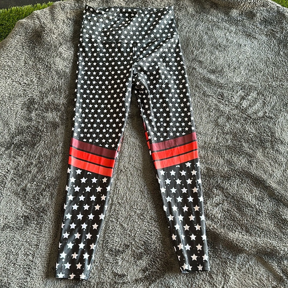 Never worn gold sheep size m leggings